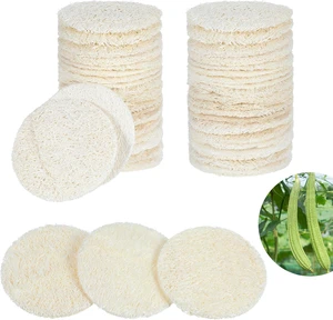 Makeup Removal and Deep Cleansing Scrub Rounds for Men and Women, Natural Loofah Sponge Pads for Face and Body Exfoliation Makeup Removal and Deep Cleansing Scrub Rounds for Men and Women, Natural Loofah Sponge Pads for Face and Body Exfoliation
