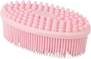 Soft Lathering Loofah Alternative for Men and Women, Quick-Dry Exfoliating Bath Brush, Dual-Sided Silicone Body Scrubber & Scalp Massager Soft Lathering Loofah Alternative for Men and Women, Quick-Dry Exfoliating Bath Brush, Dual-Sided Silicone Body Scrubber & Scalp Massager
