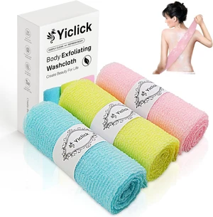 Back Washer Net Sponge Loofah for Shower Bath, Japanese & Korean Exfoliating Body Scrubber Back Washer Net Sponge Loofah for Shower Bath, Japanese & Korean Exfoliating Body Scrubber