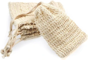 Natural Sisal Soap Saver Bags Zero Waste Mesh Bar Soap Loofah Holder Pouch for Shower Natural Sisal Soap Saver Bags Zero Waste Mesh Bar Soap Loofah Holder Pouch for Shower