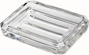 Durable Bar Holder for Bathroom Sink and Kitchen, Transparent Glass Soap Tray Durable Bar Holder for Bathroom Sink and Kitchen, Transparent Glass Soap Tray