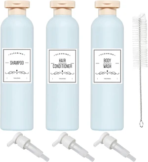 Plastic Squeeze Bottles for Shampoo and Conditioner Plastic Squeeze Bottles for Shampoo and Conditioner