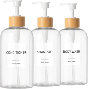 Clear Bathroom Shower Soap Dispenser for Shampoo and Conditioner Clear Bathroom Shower Soap Dispenser for Shampoo and Conditioner
