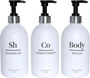 Shower Bottles Set - Pump Dispenser Shower Bottles Set - Pump Dispenser