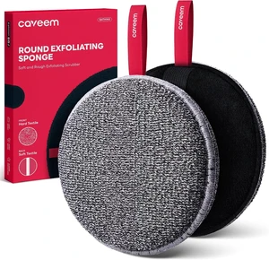 Lightweight Shower Buffer, Gentle & Rough Texture Bath Scrubber for Dead Skin Removal, Caveem Body Exfoliating Sponge Lightweight Shower Buffer, Gentle & Rough Texture Bath Scrubber for Dead Skin Removal, Caveem Body Exfoliating Sponge