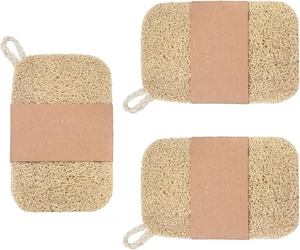 Natural Loofah Sponge Set Kitchen Dish Scrubber for Cleaning Natural Loofah Sponge Set Kitchen Dish Scrubber for Cleaning