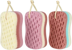 Gentle Exfoliating Bath Sponge, Women's Large Loofah Body Scrubber Gentle Exfoliating Bath Sponge, Women's Large Loofah Body Scrubber