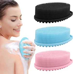 Gentle Skin Care Bath Tool with Quick Lathering, Soft Exfoliating Loofah for Shower, Silicone Body Scrubber Set Gentle Skin Care Bath Tool with Quick Lathering, Soft Exfoliating Loofah for Shower, Silicone Body Scrubber Set