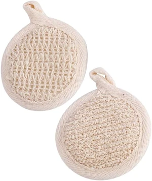 Double Pack Exfoliating Body Scrubber Towels with Loofah Texture for Shower Back Neck Shoulders Deep Cleaning Rich Lather Bath Accessories Double Pack Exfoliating Body Scrubber Towels with Loofah Texture for Shower Back Neck Shoulders Deep Cleaning Rich Lather Bath Accessories