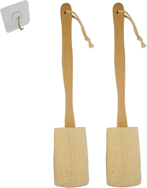 Long Handle Back Scrubber with Loofah Sponge for Shower Bath Exfoliating Body Brush Eco-Friendly Long Handle Back Scrubber with Loofah Sponge for Shower Bath Exfoliating Body Brush Eco-Friendly