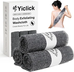 Asian Style Skin Care Cloths for Men & Women, Back Cleaning Loofah Sponge for Shower Bath, Exfoliating Washcloth Set - Body Scrubber Towels Asian Style Skin Care Cloths for Men & Women, Back Cleaning Loofah Sponge for Shower Bath, Exfoliating Washcloth Set - Body Scrubber Towels