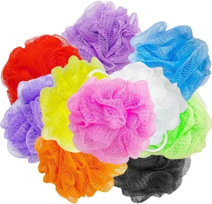 Mesh Bath Loofah Sponge Pouf Exfoliating Body Wash Scrubber for Kids Women Men Mesh Bath Loofah Sponge Pouf Exfoliating Body Wash Scrubber for Kids Women Men