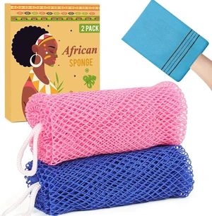 Genuine African Net Sponge Afro Exfoliating Bath Loofah Scrubber for Shower Body Back Cleaning Genuine African Net Sponge Afro Exfoliating Bath Loofah Scrubber for Shower Body Back Cleaning