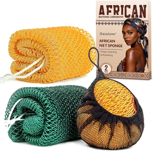 African Net Sponge Exfoliating Body Scrubber Bath Sponge for Daily Use African Net Sponge Exfoliating Body Scrubber Bath Sponge for Daily Use