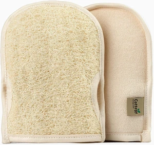 Natural Egyptian Loufa Sponge Exfoliating Body Scrubber Mitts with Thumb Holes for Gentle Deep Cleaning and Radiant Skin Natural Egyptian Loufa Sponge Exfoliating Body Scrubber Mitts with Thumb Holes for Gentle Deep Cleaning and Radiant Skin