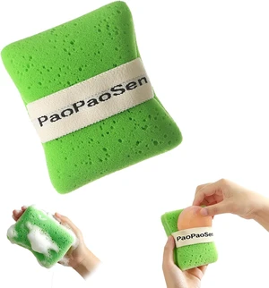 Triple Function Bath Sponge with Integrated Soap Holder Triple Function Bath Sponge with Integrated Soap Holder