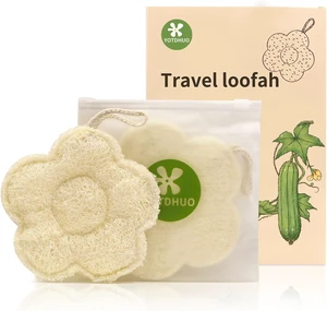 Quick-Drying & Lightweight Body Scrubber, Natural Egyptian Loofah Sponge for Travel - Exfoliating Quick-Drying & Lightweight Body Scrubber, Natural Egyptian Loofah Sponge for Travel - Exfoliating