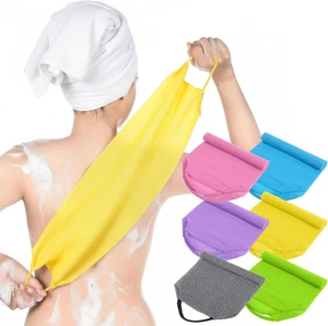 Exfoliating Back Scrubber with Handles Nylon Body Wash Loofah Stretchable Pull Strap Deep Cleaning Massager for Women Men Exfoliating Back Scrubber with Handles Nylon Body Wash Loofah Stretchable Pull Strap Deep Cleaning Massager for Women Men