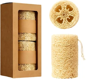 Dead Skin Removal Loofah for Shower and Kitchen Use, Eco-Friendly Plant Fiber Bath Sponge with Hanging Rope, Pure Natural Dried Luffa Body Exfoliator Dead Skin Removal Loofah for Shower and Kitchen Use, Eco-Friendly Plant Fiber Bath Sponge with Hanging Rope, Pure Natural Dried Luffa Body Exfoliator