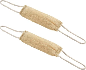 Unisex, Long Back Scrubber Sponge for Shower Bathing, Natural Loofah Body Exfoliator with Handle Unisex, Long Back Scrubber Sponge for Shower Bathing, Natural Loofah Body Exfoliator with Handle