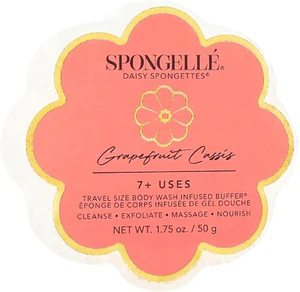 Travel Essentials, Shower Loofah Sponge for Women, Spongellé Grapefruit Cassis Daisy Spongette Bath Sponge | Built-in Body Wash & Body Scrubber Travel Essentials, Shower Loofah Sponge for Women, Spongellé Grapefruit Cassis Daisy Spongette Bath Sponge | Built-in Body Wash & Body Scrubber