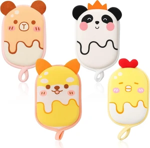 Baby & Women - Soft Absorbent Exfoliating Body Scrubber for Shower Washing, Cute Cartoon Mesh Bath Loofah Sponge Set for Kids Baby & Women - Soft Absorbent Exfoliating Body Scrubber for Shower Washing, Cute Cartoon Mesh Bath Loofah Sponge Set for Kids