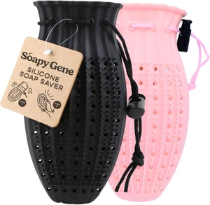 Gentle Body Scrubber Saver Net, Loofah Pouch for Bar Soap, Exfoliating Mesh Soap Bag Gentle Body Scrubber Saver Net, Loofah Pouch for Bar Soap, Exfoliating Mesh Soap Bag