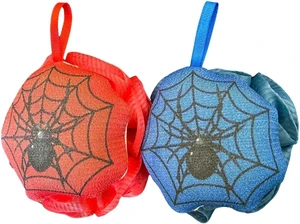 Exfoliating Body Scrubber & Shower Puff for Men and Women, Spider Bath Sponge Set Exfoliating Body Scrubber & Shower Puff for Men and Women, Spider Bath Sponge Set