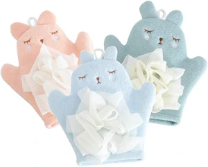 Cute Animal Shower Bathing Mitt Loofah Soft Wash Sponge Body Scrub for Baby Toddler Kids Cute Animal Shower Bathing Mitt Loofah Soft Wash Sponge Body Scrub for Baby Toddler Kids