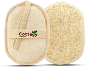 Pure Natural Egyptian Loofah Body Scrubber for Gentle Exfoliation - Eco-Friendly Bath Sponge for Face & Skin Care Pure Natural Egyptian Loofah Body Scrubber for Gentle Exfoliation - Eco-Friendly Bath Sponge for Face & Skin Care