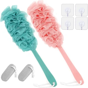 Dual Pack Bath Back Scrubber Sponge Loofah for Shower Use Dual Pack Bath Back Scrubber Sponge Loofah for Shower Use