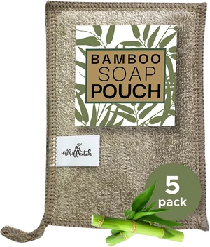 Bamboo-Rayon Cloth Soap Saver Bag Exfoliator Washcloth Bamboo-Rayon Cloth Soap Saver Bag Exfoliator Washcloth