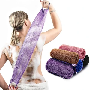 African Net Bath Sponge with Handles Long Exfoliating Washcloth Body Back Scrubber Shower Loofah African Net Bath Sponge with Handles Long Exfoliating Washcloth Body Back Scrubber Shower Loofah