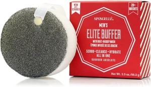 Made in USA, Dermatologist-Tested, Vegan, Bourbon Absolute | Body Wash Infused Exfoliating Body Scrubber | Loofah Sponge For Men | Gift For Father's Day, Men's Elite Buffer Made in USA, Dermatologist-Tested, Vegan, Bourbon Absolute | Body Wash Infused Exfoliating Body Scrubber | Loofah Sponge For Men | Gift For Father's Day, Men's Elite Buffer