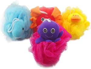Animal Design Loofah Exfoliating Bath Sponge Pouf Mesh Scrubber Ball for Kids Children Body Cleaning Rich Foam Bubble Animal Design Loofah Exfoliating Bath Sponge Pouf Mesh Scrubber Ball for Kids Children Body Cleaning Rich Foam Bubble