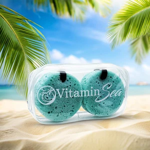 Portable Shower Loofah with Storage Case | Women's Body Wash Sponge with Natural Extracts | Travel Bath Soap Pouf Portable Shower Loofah with Storage Case | Women's Body Wash Sponge with Natural Extracts | Travel Bath Soap Pouf
