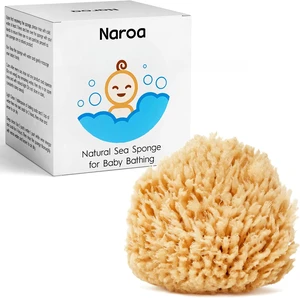 NAROA Eco-Friendly Sea Wool Baby Bath Sponge with Gift Box | Gentle Natural Cleansing Tool for Newborns | Plastic-Free Bath Accessory NAROA Eco-Friendly Sea Wool Baby Bath Sponge with Gift Box | Gentle Natural Cleansing Tool for Newborns | Plastic-Free Bath Accessory