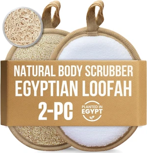 Egyptian Luffa Body Exfoliating Sponge Set for Shower Egyptian Luffa Body Exfoliating Sponge Set for Shower