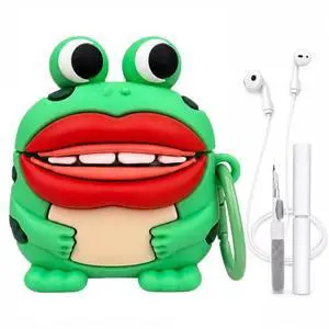 Funny Frog Case for AirPods 4, Ugly Cute Animal Silicone Cover (Goofy Frog Green,AirPods 4th (2024)) Funny Frog Case for AirPods 4, Ugly Cute Animal Silicone Cover (Goofy Frog Green,AirPods 4th (2024))