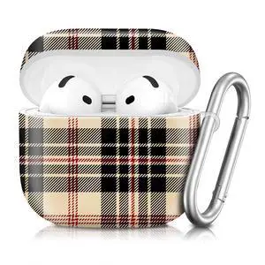 Compatible with AirPod 4th Generation 2024 Case, Shockproof Anti-Drop Protective Cover, Cute Case for Women Men with Keychain(Beautiful Plaid Tartan) Compatible with AirPod 4th Generation 2024 Case, Shockproof Anti-Drop Protective Cover, Cute Case for Women Men with Keychain(Beautiful Plaid Tartan)