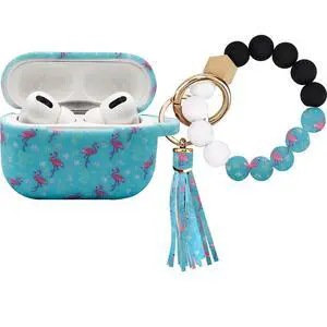 AirPods Case, Pro 2nd Generation Case Cover 2022, Soft Silicone Compatible with Apple Airpods Pro Case 2023/2022/2019, Cute Skin Full Protective for Women (Case with Bracelet Keychain Flamingo) AirPods Case, Pro 2nd Generation Case Cover 2022, Soft Silicone Compatible with Apple Airpods Pro Case 2023/2022/2019, Cute Skin Full Protective for Women (Case with Bracelet Keychain Flamingo)