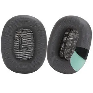 Upgraded Silicone Ear Cushions for AirPods Max Headphones, Protein Leather Covered Ear Pads with Silicone & Memory Foam and Magnet (Black) Upgraded Silicone Ear Cushions for AirPods Max Headphones, Protein Leather Covered Ear Pads with Silicone & Memory Foam and Magnet (Black)