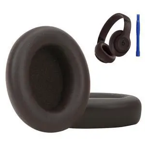 Ear Cushions Compatible with Beats Studio Pro, Replacement Ear Pads with Upgraded Memory Foam& Comfortable Protein Leather (Deep Brown) Ear Cushions Compatible with Beats Studio Pro, Replacement Ear Pads with Upgraded Memory Foam& Comfortable Protein Leather (Deep Brown)