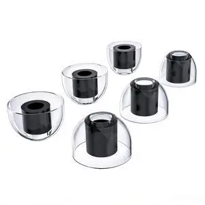 Universal Replacement Earbuds Tips L/M/S, Hi-Fi Liquid Silicone Ear Tips | 3 Pairs Anti-Slip Comfort Tips, Enhanced Bass & Noise Isolation, Fit 4mm-7mm Nozzle Wireless Earbuds, Black Universal Replacement Earbuds Tips L/M/S, Hi-Fi Liquid Silicone Ear Tips | 3 Pairs Anti-Slip Comfort Tips, Enhanced Bass & Noise Isolation, Fit 4mm-7mm Nozzle Wireless Earbuds, Black