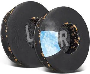 Cooling Gel Earpads Replacement for Skullcandy Cassette On-Ear Wireless Headphones, Ear Pads Cushions with Ice Silk Fabric, High-Density Foam - Black Gold Cooling Gel Earpads Replacement for Skullcandy Cassette On-Ear Wireless Headphones, Ear Pads Cushions with Ice Silk Fabric, High-Density Foam - Black Gold