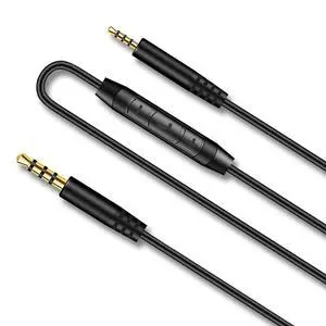 Replacement Bose Headphone Cord, 2.5mm Male to 3.5mm Male Audio Cable | Bose Headphone Cable Compatible with Bose 700 QuietComfort QC45 QC35II QC35 QC25 OE2 Headsets, In-line Mic & Volume Control Replacement Bose Headphone Cord, 2.5mm Male to 3.5mm Male Audio Cable | Bose Headphone Cable Compatible with Bose 700 QuietComfort QC45 QC35II QC35 QC25 OE2 Headsets, In-line Mic & Volume Control