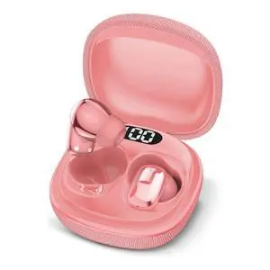 ClearSound True Wireless Earbuds with LED Battery Display, Bluetooth 5.3, Deep Bass, Touch Controls, Noise Isolation, USB-C Fast Charging Compact in-Ear Headphones for Everyday Use (Pink) ClearSound True Wireless Earbuds with LED Battery Display, Bluetooth 5.3, Deep Bass, Touch Controls, Noise Isolation, USB-C Fast Charging Compact in-Ear Headphones for Everyday Use (Pink)