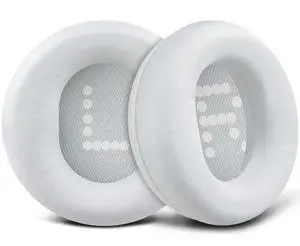 Earpads for CMF by Nothing Headphone Pro ANC Wireless Headphones, Replacement Ear Pads Cushions with Soft Protein Leather and High-Density Memory Foam - White Earpads for CMF by Nothing Headphone Pro ANC Wireless Headphones, Replacement Ear Pads Cushions with Soft Protein Leather and High-Density Memory Foam - White