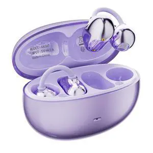 Open Ear Earbuds Clip on Earbuds Earbuds for Small Ears with Spatial Audio,Invisible Fit Air Conduction Headphones, Bluetooth 6.0 Open-Ear Clip for Running, Work & All-Day Comfort. (Purple) Open Ear Earbuds Clip on Earbuds Earbuds for Small Ears with Spatial Audio,Invisible Fit Air Conduction Headphones, Bluetooth 6.0 Open-Ear Clip for Running, Work & All-Day Comfort. (Purple)