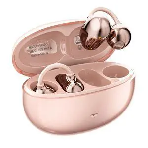Open Ear Earbuds Clip on Earbuds Earbuds for Small Ears with Spatial Audio,Invisible Fit Air Conduction Headphones, Bluetooth 6.0 Open-Ear Clip for Running,Work & All-Day Comfort. (Rose Gold) Open Ear Earbuds Clip on Earbuds Earbuds for Small Ears with Spatial Audio,Invisible Fit Air Conduction Headphones, Bluetooth 6.0 Open-Ear Clip for Running,Work & All-Day Comfort. (Rose Gold)